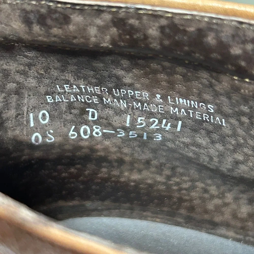 Stafford Mens Brown Pebble‎ Grain Leather Chukka Boots Made in USA 10 D 15241